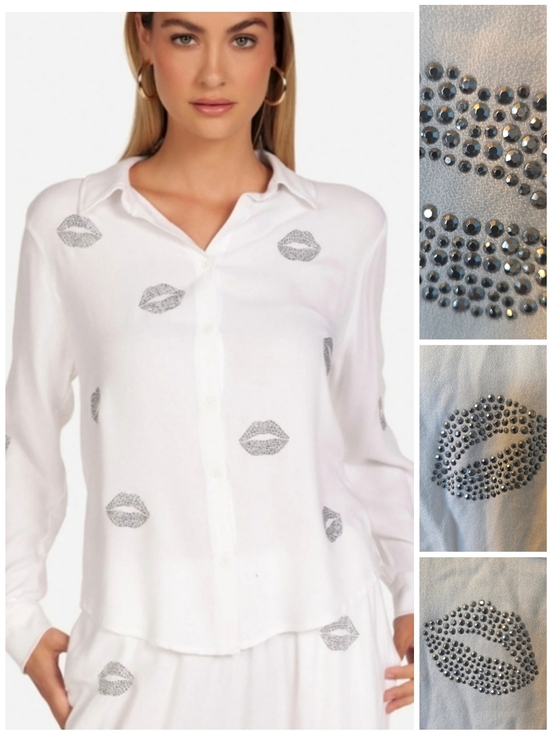 Lauren Moshi Tops - Lauren Moshi Kyland Stud Kisses top